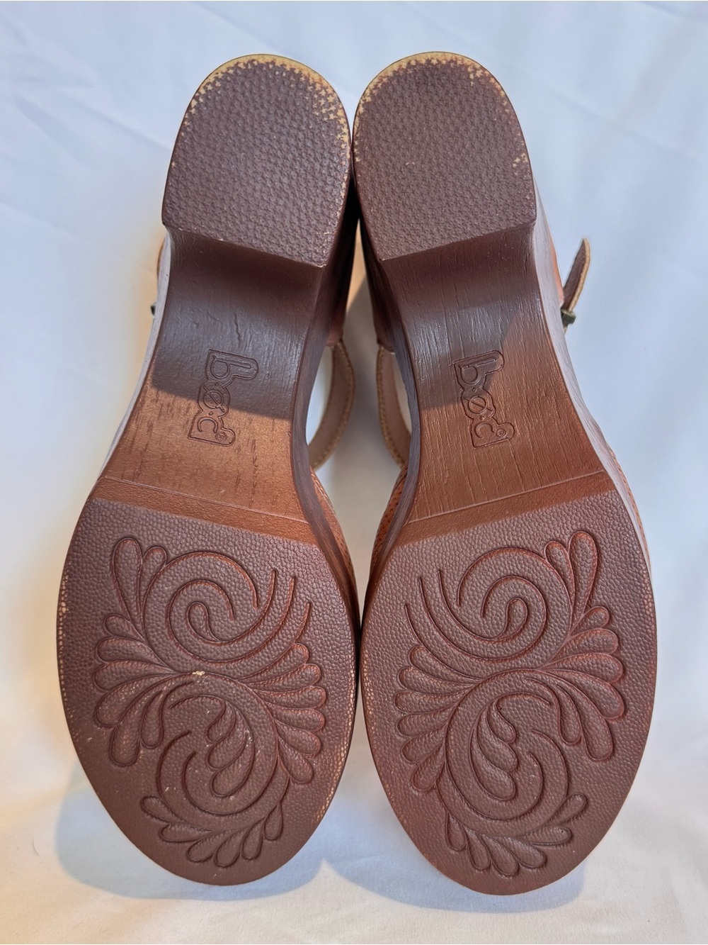B.O.C Born Gia Womens 8 M Brown Closed Toe Comfort Mary Jane Platform Clogs Shoe - Picture 6 of 8